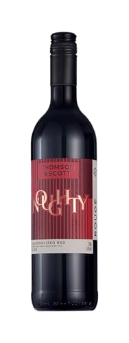 Thomson & Scott Noughty Red, Dealcoholized Rouge Non Alcoholic Red Wine, Dry, Ripe Fruit, Black Pepper, Rose, Cherries, Low Acidity, Organic, Low-Sugar, Syrah Grapes,
