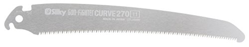 ユーエム工業(Silky) 鞘入鋸 ガンファイターカーブ270替刃 473-27 土木工事から竹の伐採までできる カーブ