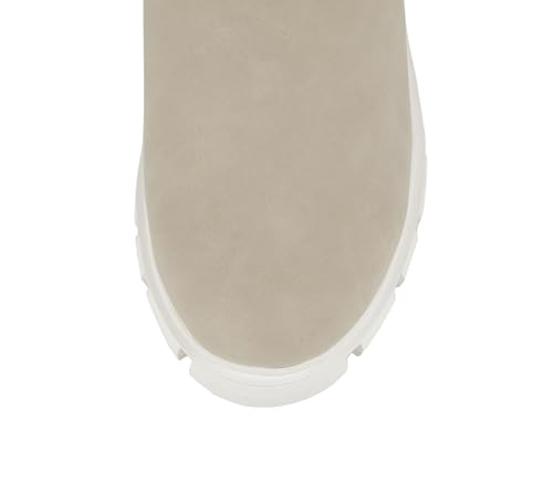Image of Soda PIONEER ~ Women Lug Sole Mid Heel Chelsea Fashion Ankle Bootie w /Double Elastic Gore