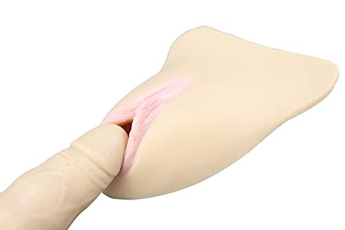Tex-Eorey Realistische sexy gefälschte Vagina, einfügbar, Silikon Insert Pad Control Gaff für Crossdresser Transgender Shemale auf Unterwäsche genäht,C – Bild 5