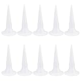 KIBBEH 10 Stück Abdichtungsdüsen Kegel Weiß Silikondüsen,wiederverwendbarer Abdichtdüsen-Applikator, Epoxid-Kolbenabdichtungskappe，Für den Austausch von Fülldüsenbeschichtungen und Wurstfüllpistolen