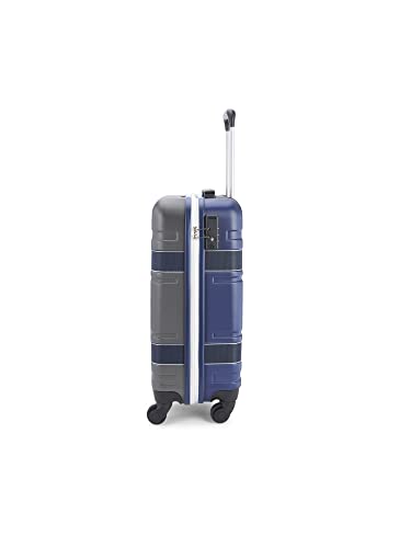 Image of Tommy Hilfiger Las Vegas Unisex Polycarbonate Hard Luggage Grey+Navy Medium Size