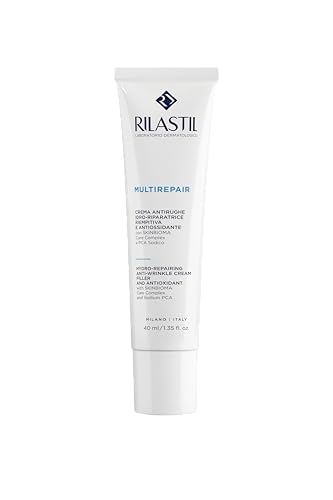 Rilastil Multirepair Crema Viso Antirughe e Antiossidante Idroriparatrice, Idratante ed