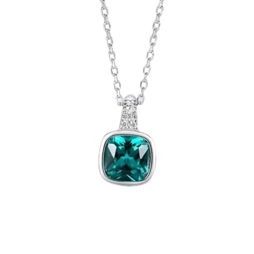 Collier pendentif carré en argent sterling 925, fini les irritations avec ce bijou pour femmes