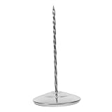 DECORNIJIA 不锈钢スパイク領収書ホルダー デスク用 請求書整理器 受取証 スピンドル型 角が丸いメモホルダー コンパクト軽量 おしゃれなオフィスデザイン