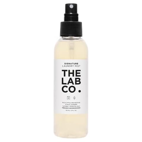 The Lab Co Signature Laundry Mist 150ml. With Lavender, Eucalyptus And Orange Rind. Freshener And Reviver for clothes and fabrics Cover