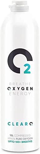 15L Oxygen Can | Pure Breathing Oxygen in a Lightweight Aluminium Canister | Made in Britain (Replacement Can, 15 l (Pack of 1))