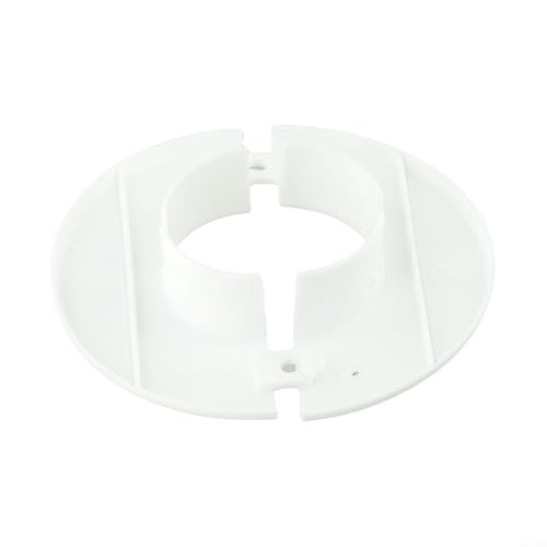babominimer Rosetta di copertura per fori in PP per ingresso cavi e tubi dell'aria condizionata, copertura rotonda resistente al gelo e al calore, per pareti o soffitti, adatta da 40 mm a 80 mm (55 mm