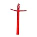 MJJEsports 4M Gonflable Publicitaire Tube Homme Air Ciel Danse Marionnette Drapeau Wacky Vent Ondulés Homme Décorations - Rouge