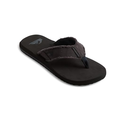 Quiksilver Herren Monkey Abyss - Sandals For Men Zehentrenner, Schwarz Schwarz Schwarz Braun Xkkc, 43 EU