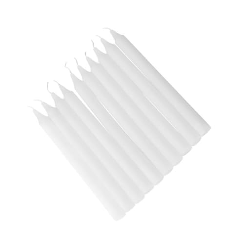 QUMIIRITY 10pcs Emergency Candles for Home Outdoor Camping Restaurant Use Dripless Smokeless Design for Warmth and Light Emergencies