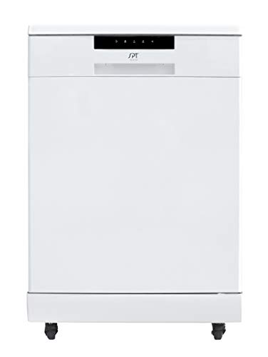SPT SD-6513W Energy Star 24″ Portable Stainless Steel Dishwasher – White
