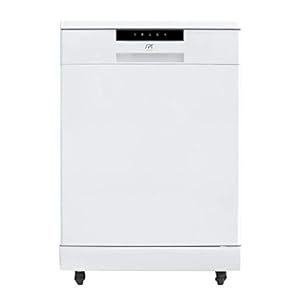 SD-6513W: Energy Star 24″ Portable Stainless Steel Dishwasher – White