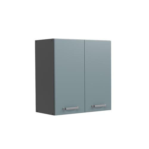 Vicco Elément Haut de Cuisine R-Line, Bleu-Gris, 60cm, pour Une Combinaison Libre au Sein de systèmes de Cuisine modulaires