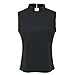Women's Clergy Sleeveless T-Shirt Tab Collar Clergy Minister Priest Outfit Priest Costume Shirt Tops Black