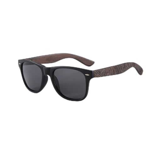 Lunettes de soleil en noyer noir polarisées : un cadeau homme unique