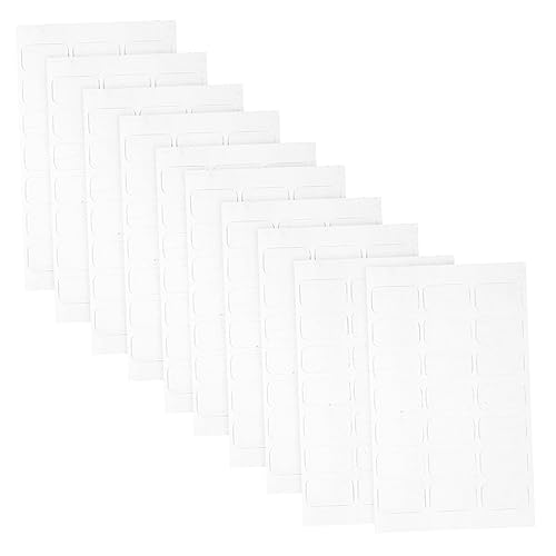 HAPINARY 10hojas Pegamento Adhesivo Uñas Postizas Pastas Decoración Uñas Invisible Suministros Manicura