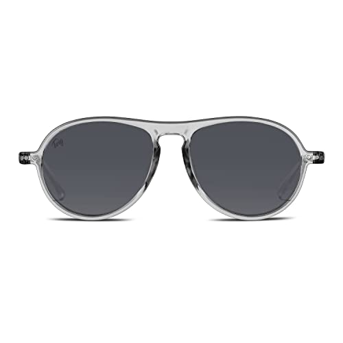TWIG Gafas de sol THIELE hombre/mujer UV400 patillas flexibles (FOG GREY)
