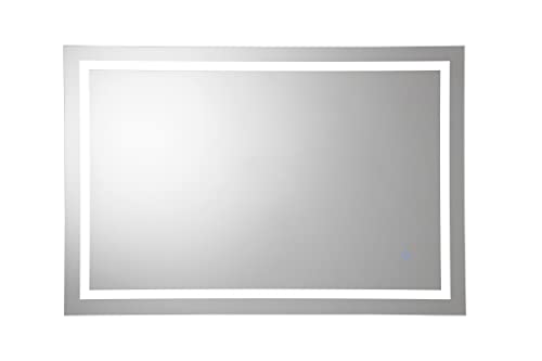 Croydex Claremore Rectangular LED Illuminated Mirror 36inx24in, with Hang 'n' Lock Easy Installation, Aluminum 21GYR65esQL. SL500 - Croydex Claremore Rectangular LED Illuminated Mirror 36inx24in, with Hang 'n' Lock Easy Installation, Aluminum