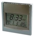 Horloge murale numérique LCD 86742 pendule atomique radiopilotée Equity