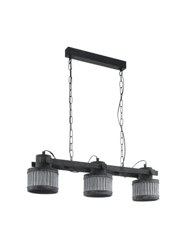 Lustre rustique vintage 3 lumières pour illuminer le salon