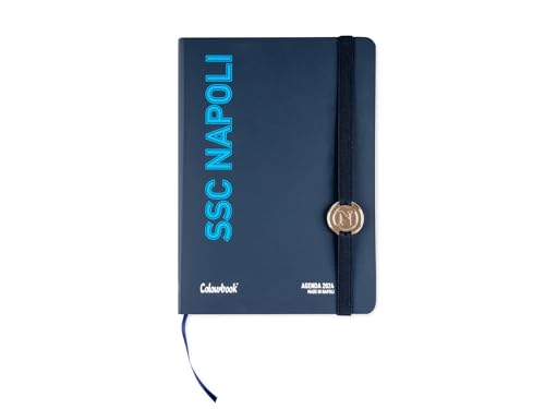 Colourbook Napoli - Agenda giornaliera 2024, Formato 14,5x20,5 SSCN Dark Blue