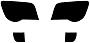 Rvinyl Rtint Headlight Tint Covers Compatible with Chrysler Crossfire 2004-2008 - Blackout Smoke
