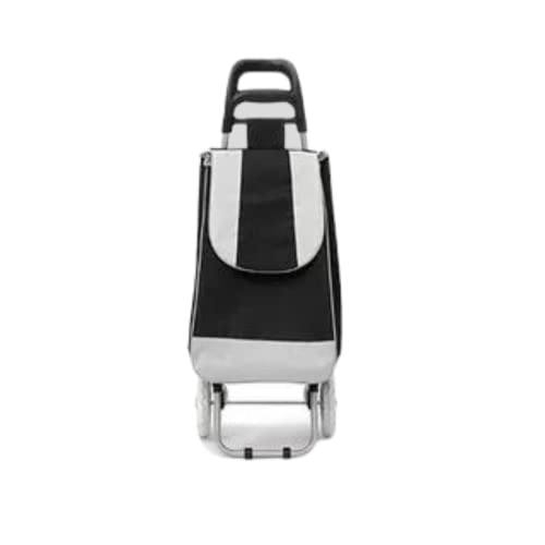Carrinho De Compras Feira Dobrável Rodinha Suporta 30kg (preto)
