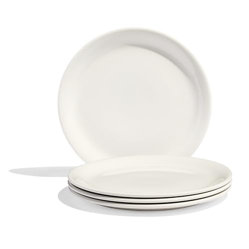 Made In Cookware 4-Piece White Porcelain Appetizer Plates