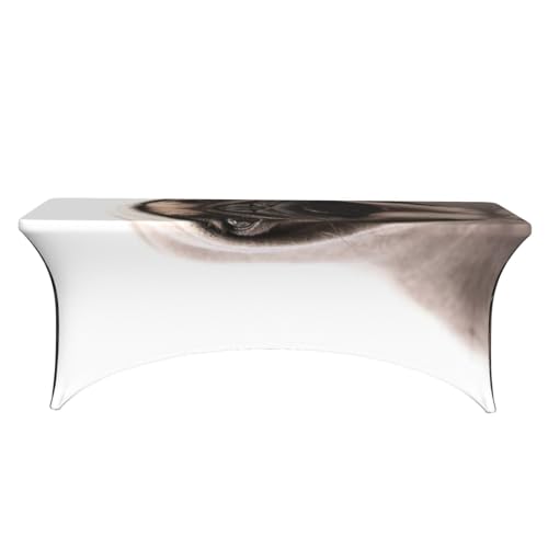 Housse de table extensible 1,8m EdWal imprimé carlin pour fête - 3