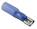 NTE Electronics 76-HIFD16 Brass Heat Shrink Insulated Female Disconnect, Electro Tin Plated, 0.032" x 0.250" NEMA Tab, 16-14 AWG Wire Size