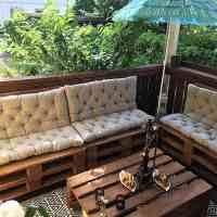 Coussins de balancelle d'extérieur imperméables pour banc de jardin 2-3 places