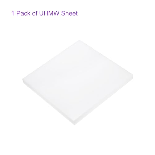 Image of DMiotech 8 x 8 x 3 /4 Inch Plastic UHMW Sheets, Ultra High Molecular Weight Polyethylene, Opaque White Polyethylene Board for Automotive, Chemical, Manufacturing, DIY Home Kitchen