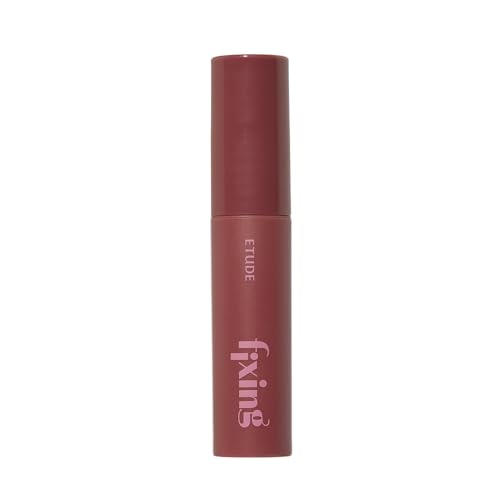 Image of ETUDE Fixing Tint Mini | Long Lasting Liquid Lipstick | Waterproof, Transfer Proof & Smudgeproof | Lightweight Matte Lip Stain | Highly Pigmented Korean Makeup | Full Coverage | Shade- 06, Soft Walnut, 1.5g
