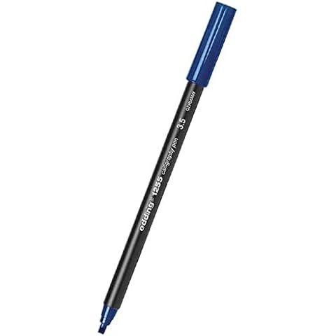 Edding 1255 Calligraphy Pen with Steel Blue Ink Cover