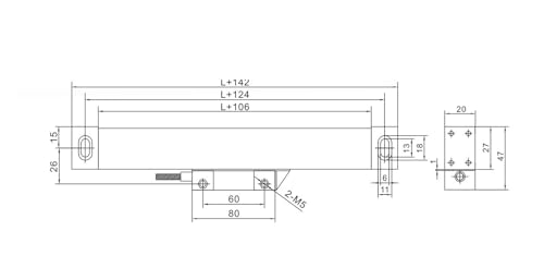Codeur linéaire règle de réseau 1 µm avec capteur 0,001 mm pour affichage numérique DRO - 3