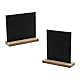 JJWNMLL 4 pcs Mini kreidetafel,kreidetafel zum aufhängen 15 x 13 cm,kreidetafel klein zum beschriften für Hochzeit, Küche Wand, Tischdekoration, Menü Zeichen, Festival Party Dekoration