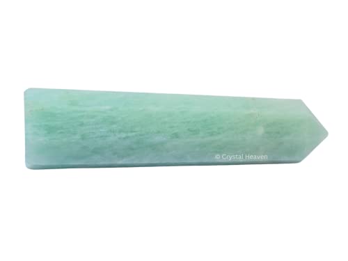 Image of Crystal Heaven Certified Amazonite Crystal Tower Obelisk Point For Chakra, Healing And Balancing - Aaa Grade Original Certified Gemstone Agate For Reiki Meditation Yoga Spiritual (3-4 Inches)