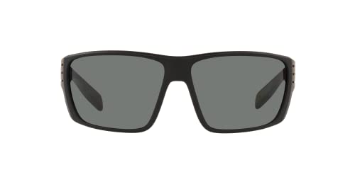 Native Man Sunglasses Matte Black Frame, Green Reflex Lenses, 66MM3