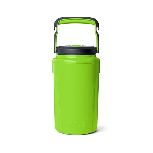 Image of YETI Silo Half Gallon Insulated Straw Cap Water Jug - Leakproof, Lightweight Sports Bottle with Fence Hook Handle - Keeps Drinks Ice-Cold - Ideal for Gym, Sports & Tournaments, Venom