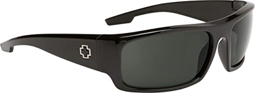 Spy Optic Piper, Rectangular Wrap Sunglasses, Color And Contrast Enhancing Lenses, Black - Grey Polarize Lenses #TOP1