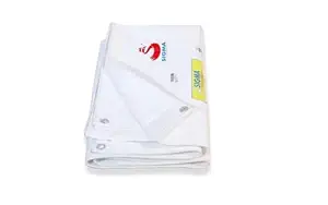 SIGMA (LABLE) Tarpaulin 9FT X 6FT 170 GSM Waterproof Heavy Duty Hdpe Tirpal Tadpatri Tripal Tarpal Sheet UV Treated Rain, Home Roof Shed Plastic Multipurpose Cover White