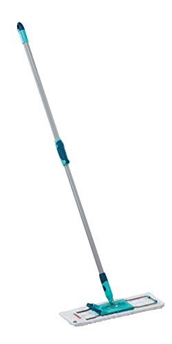 Leifheit Mopa Profi XL Micro Duo avec bâton télescopique en Acier, Balai Professionnel avec Housse de Lavage, serpillère avec Joint Mobile à 360°
