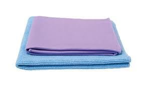 Norwex Basic Package - Microfiber Antibacterial - Glass Window Cleaning Cloth And Household Enviro Dusting Cloth (Blue Envirocloth And Purple Window Cloth) #TOP1