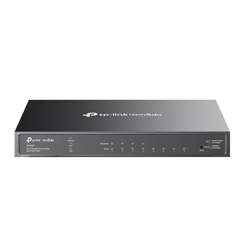 Image of TP-Link TL-SG2008P | Jetstream 8 Port Gigabit Smart Managed PoE Switch | 4 PoE+ Port @62W | Omada SDN Integrated | PoE Recovery | IPv6 | Static Routing | L2 /L3 /L4 QoS |Limited Lifetime Protection | 4 PoE+ Port @62W, Omada SDN Integrated, PoE Recovery, IPv6, Static Routing, L2 /L3 /L4 QoS, Limited Lifetime Protection