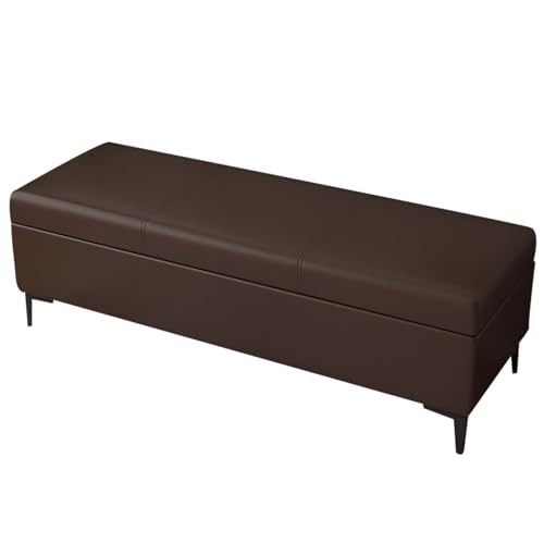 Banc ottoman en cuir de 90 cm pour optimiser vos places assises - 2