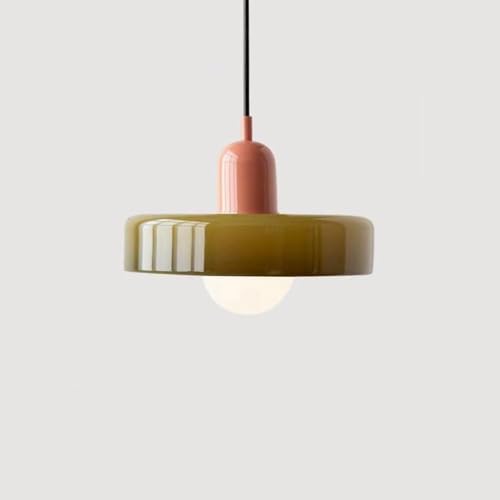 Chandelier suspension moderne Laut en verre soufflé vert pour un éclairage d'exception