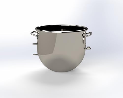 Tazón de Mezcla de Acero Inoxidable 20 QT CYL Corporation miniatura 3
