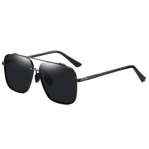 Lunettes de soleil polarisées carrées pour hommes et femmes de grande taille
