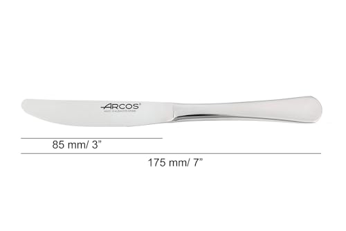 Arcos Lisbon Series - Dessert Knife | Lunch Knife - Monoblock Stainless Steel 85 mm - Silver - Image 3